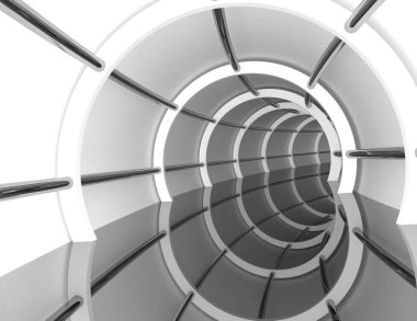 Soyut tünel arka plan 3d. 3D render illüstrasyon