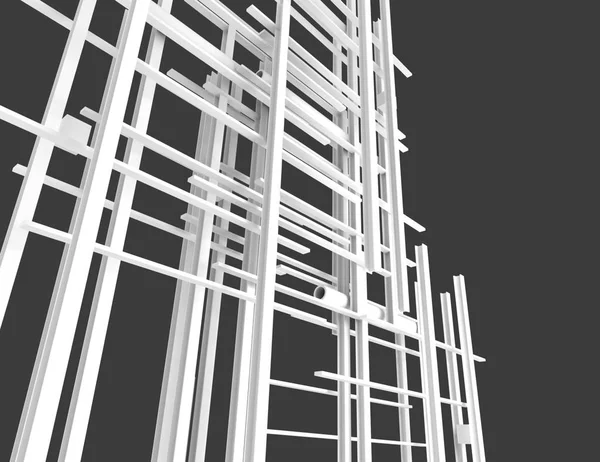 抽象的な背景建設 3次元レンダリング図 — ストック写真
