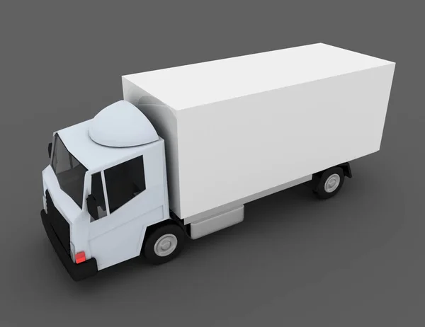 Commerciële Levering Lading Truck Concept Gerenderde Afbeelding — Stockfoto