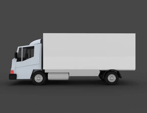 Handlowych Dostawy Cargo Ciężarówka Koncepcja Wytopione Ilustracja — Zdjęcie stockowe