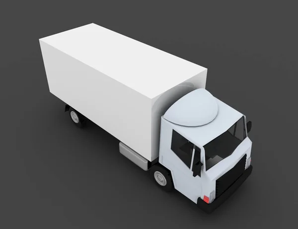 Kommerzielle Lieferung Lastkraftwagen Konzept Gerenderte Illustration — Stockfoto