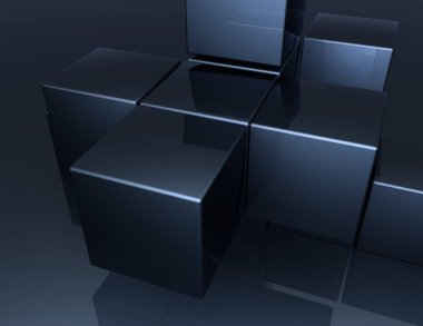 3D arka plan blok. 3D çizim