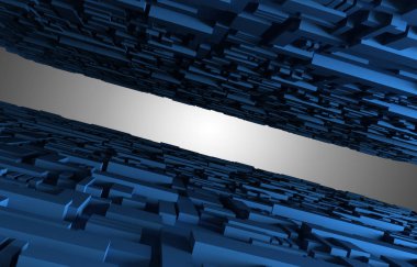 3D mimari arka plan. 3D çizim