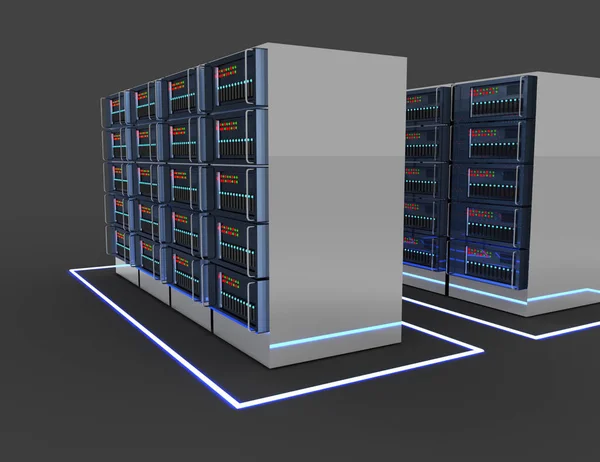 Internet Servers Concept Illustratie — Stockfoto