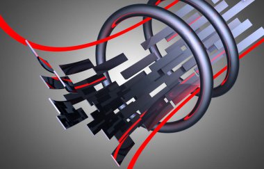 3D arka plan. 3D çizim