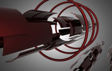 arka plan boşluk inşaat. 3D çizim