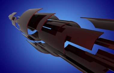 arka plan boşluk inşaat. 3D çizim