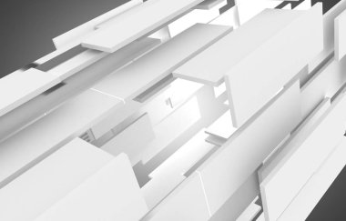 3D arka plan inşaat. 3D çizim