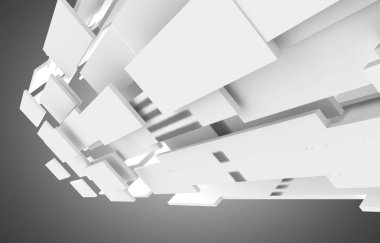 3D arka plan inşaat. 3D çizim