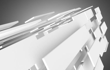 3D arka plan inşaat. 3D çizim