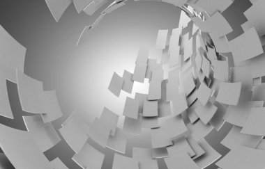 3D soyut arka plan tasarımını. 3D çizim