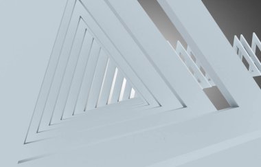 3D soyut tünel arka plan. 3D çizim