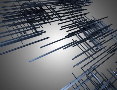 3D arka plan inşaat. 3D çizim