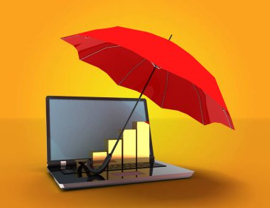 koruma concept.3d illüstrasyon faydaları