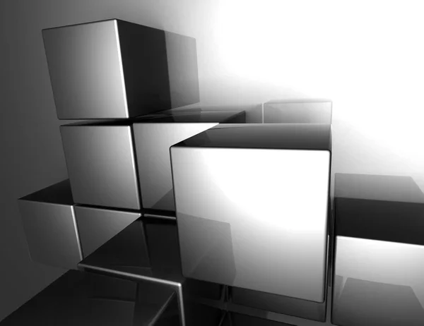 abstract cubes background. 3d illustration