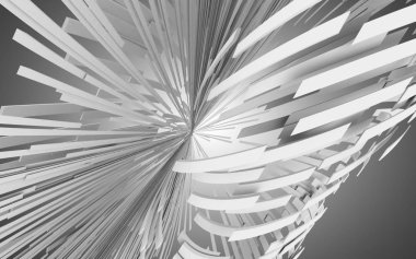 Soyut mimari arka plan. 3d illüstrasyon