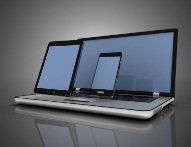3d teknoloji kavramı .3d illüstrasyon