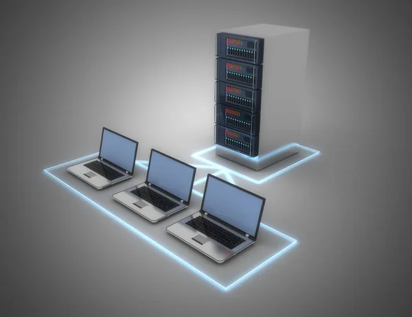 3d data center concept. 3d illustration — Stock Photo, Image