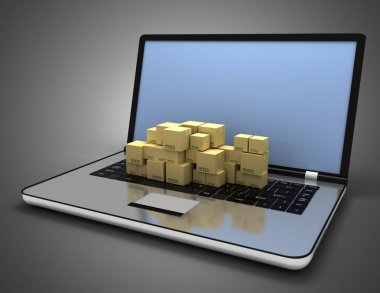 3d küresel nakliye konsepti. 3d illüstrasyon