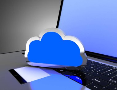 3d bulut bilgi işlem konsepti.3d illüstrasyon