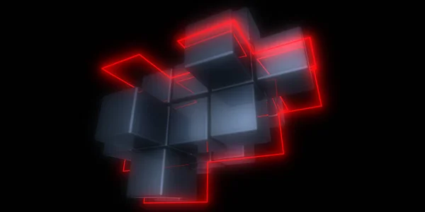Абстрактні Кубики Тла Ілюстрація — стокове фото