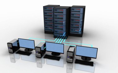 3 boyutlu dizüstü bilgisayar bağlantısı kavramı. 3d illüstrasyon