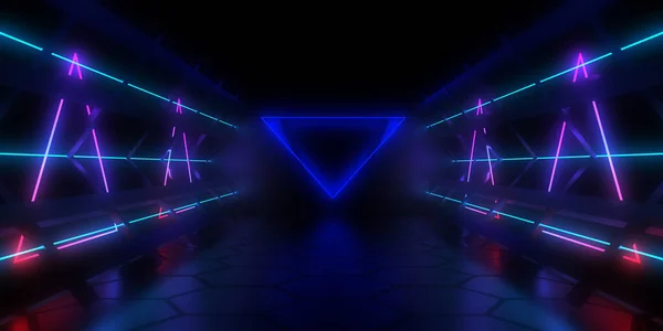 Abstract Background Neon Lights Illustration Stock Picture