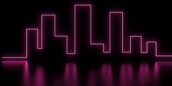 Abstract Background Neon Lights Illustration — Stock Photo, Image