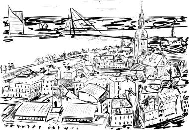 Riga güneşli bir gün