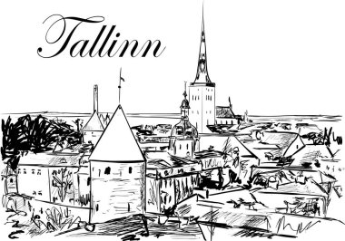 Tallinn güneşli bir gün