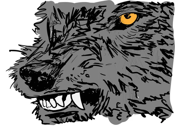Wolf Wald — Stockvektor