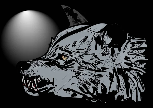 Wolf Wald — Stockvektor