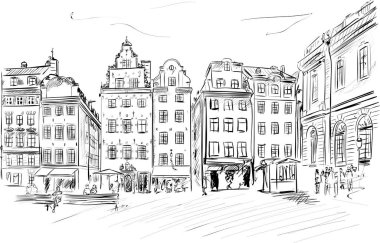 Güneşli gün Stockholm'de