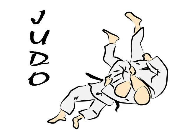 Een Judo Elke Dag — Stockvector