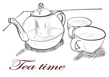 bir çay tablo