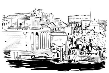 Güneşli gün Roma'da