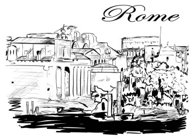 Güneşli gün Roma'da