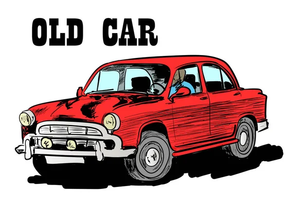 Bardzo Stary Samochód — Wektor stockowy