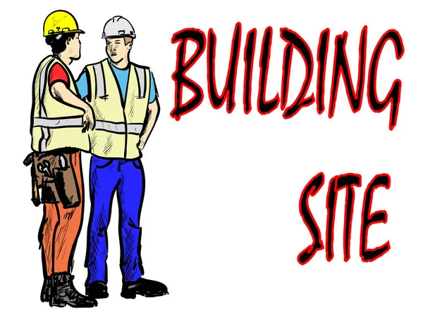 Building Site — Stock Vector