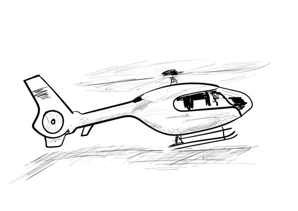 Helicóptero Céu — Vetor de Stock