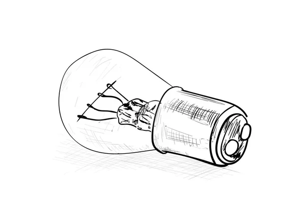 Lampe automatique sur le blanc — Image vectorielle