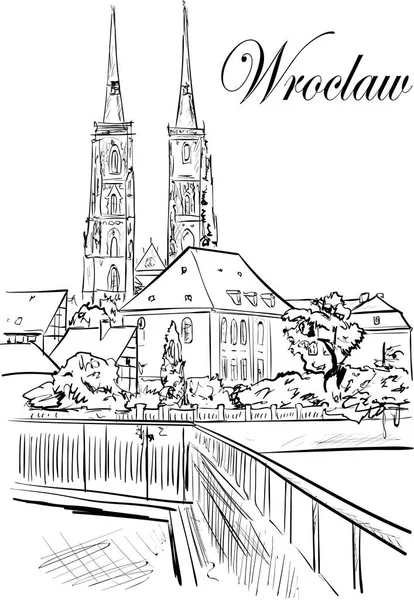 Wroclaw. — Vector de stock