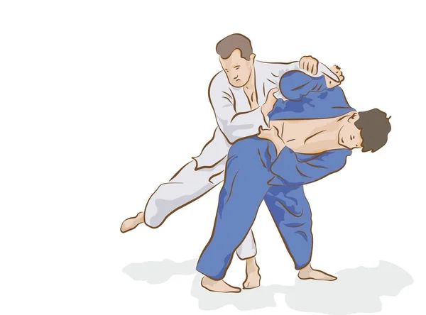 Jeden Tag Ein Judo — Stockvektor