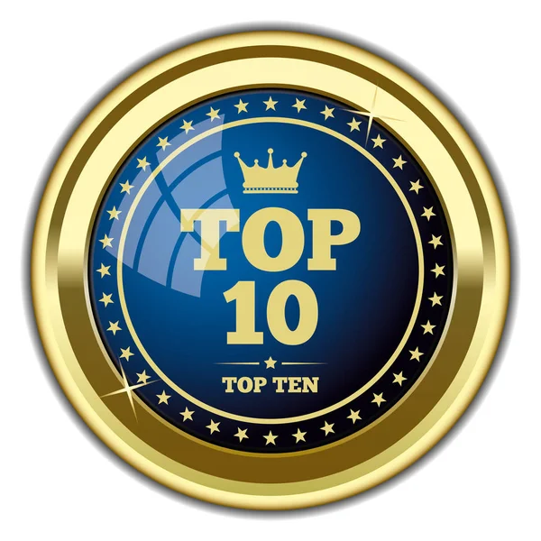 Top Badge Doré — Image vectorielle