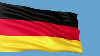 Almanya bayrağı rüzgarda dalgalanıyor