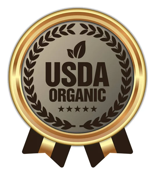 Usda Organic Badge Vettoriale — Vettoriale Stock