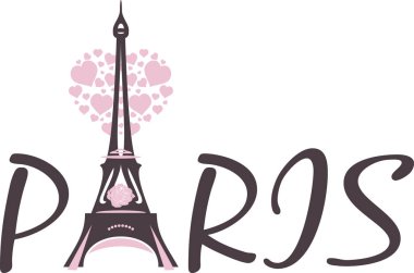 Stilize Eyfel Kulesi tasarım için