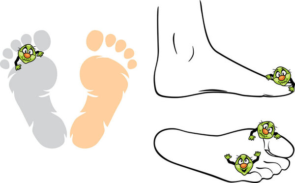 Микробы на ногах
