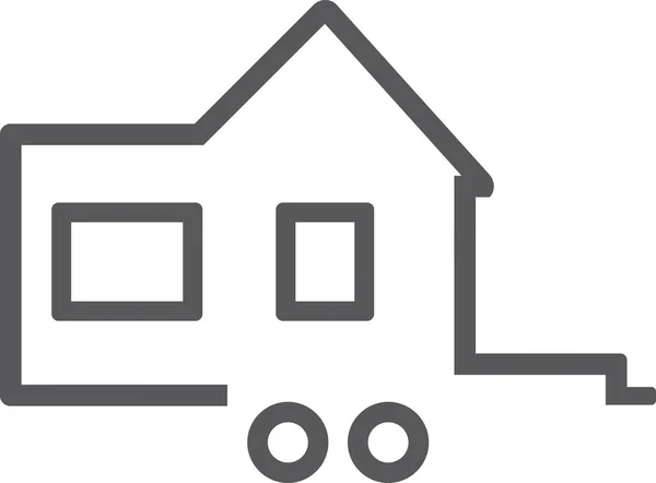 Petite Maison Icône Pour Logo — Image vectorielle