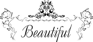 Tasarım için güzel dekoratif unsur